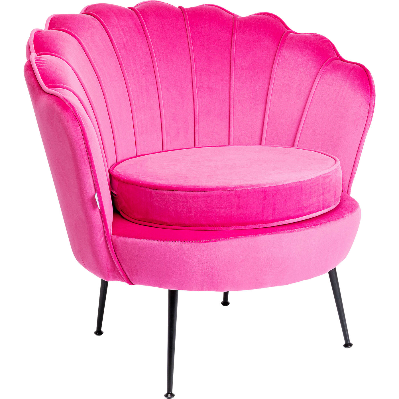 Armchair Water Lily Black Pink