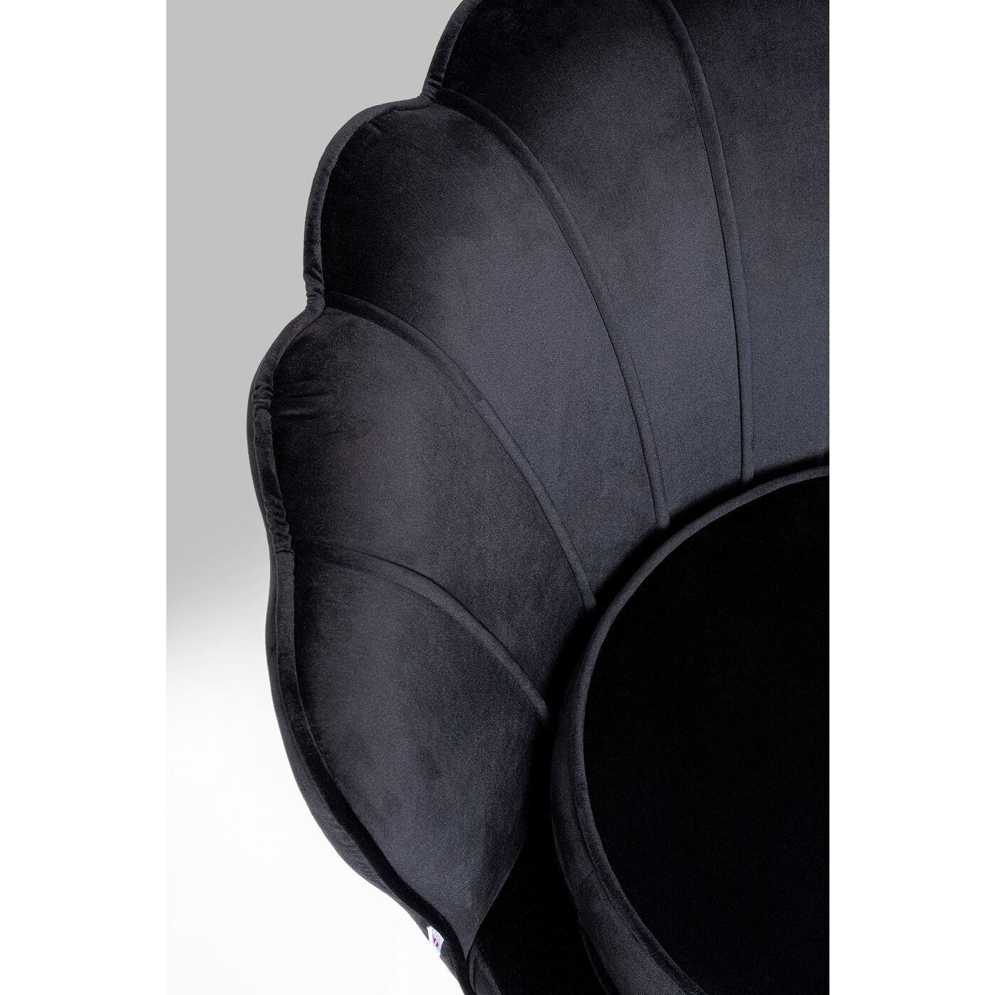 Armchair Water Lily Chrome Black