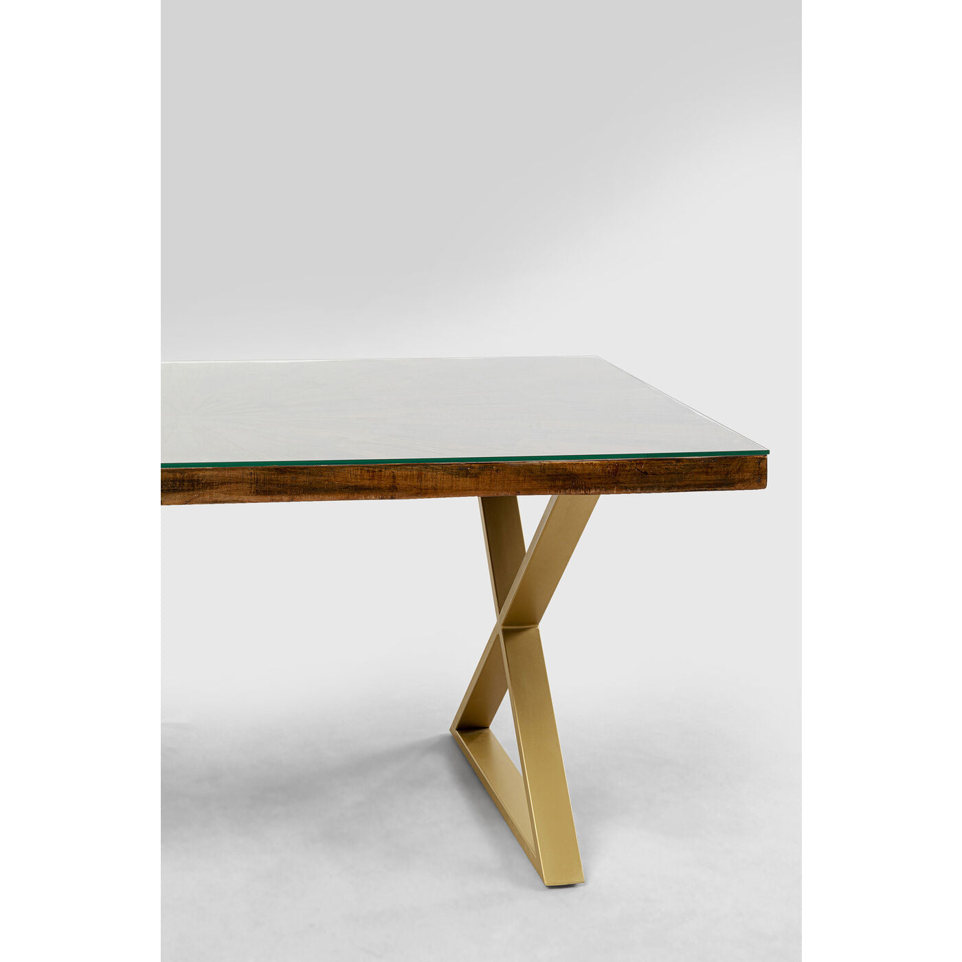 Table Conley Cross Brass 180x90cm