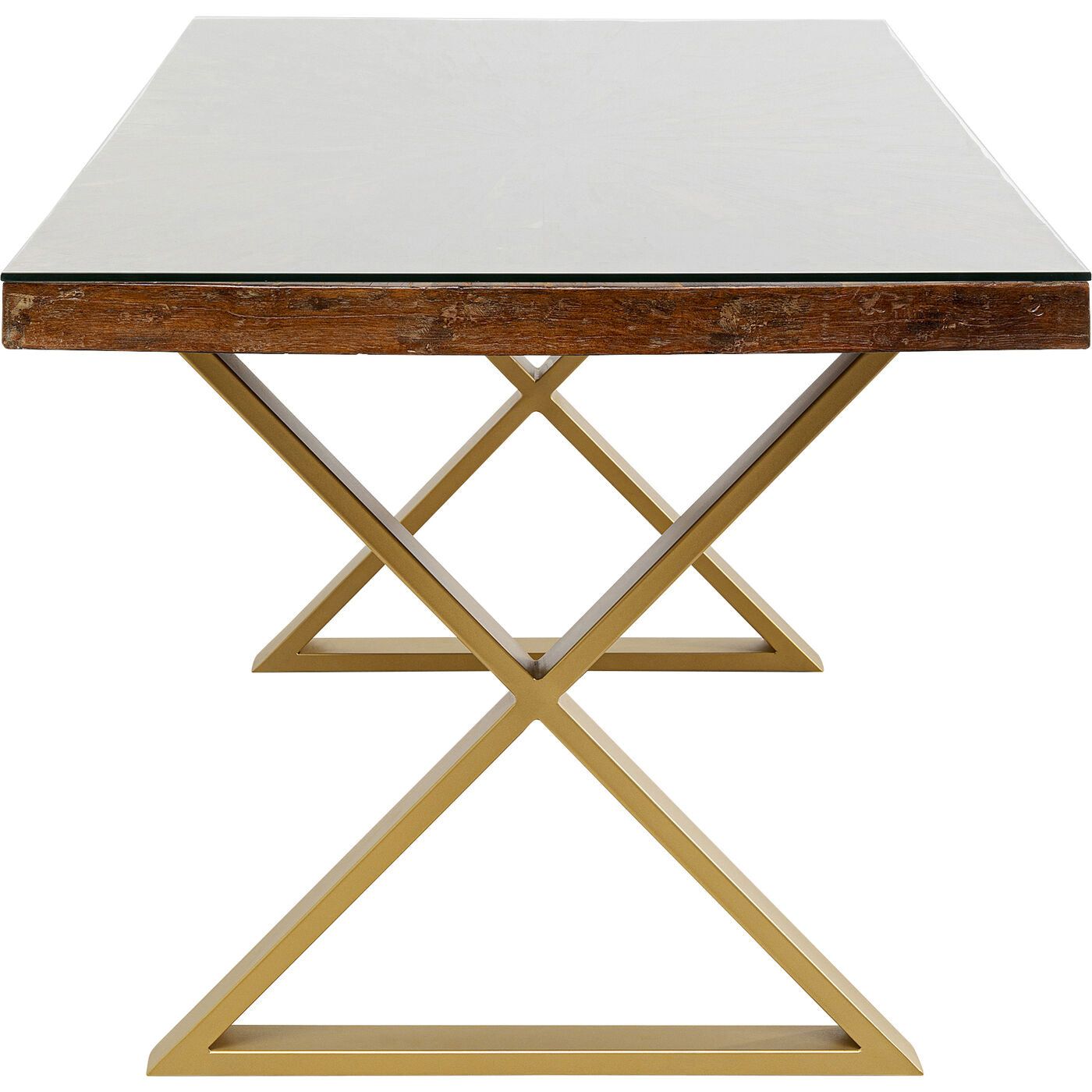 Table Conley Cross Brass 180x90cm