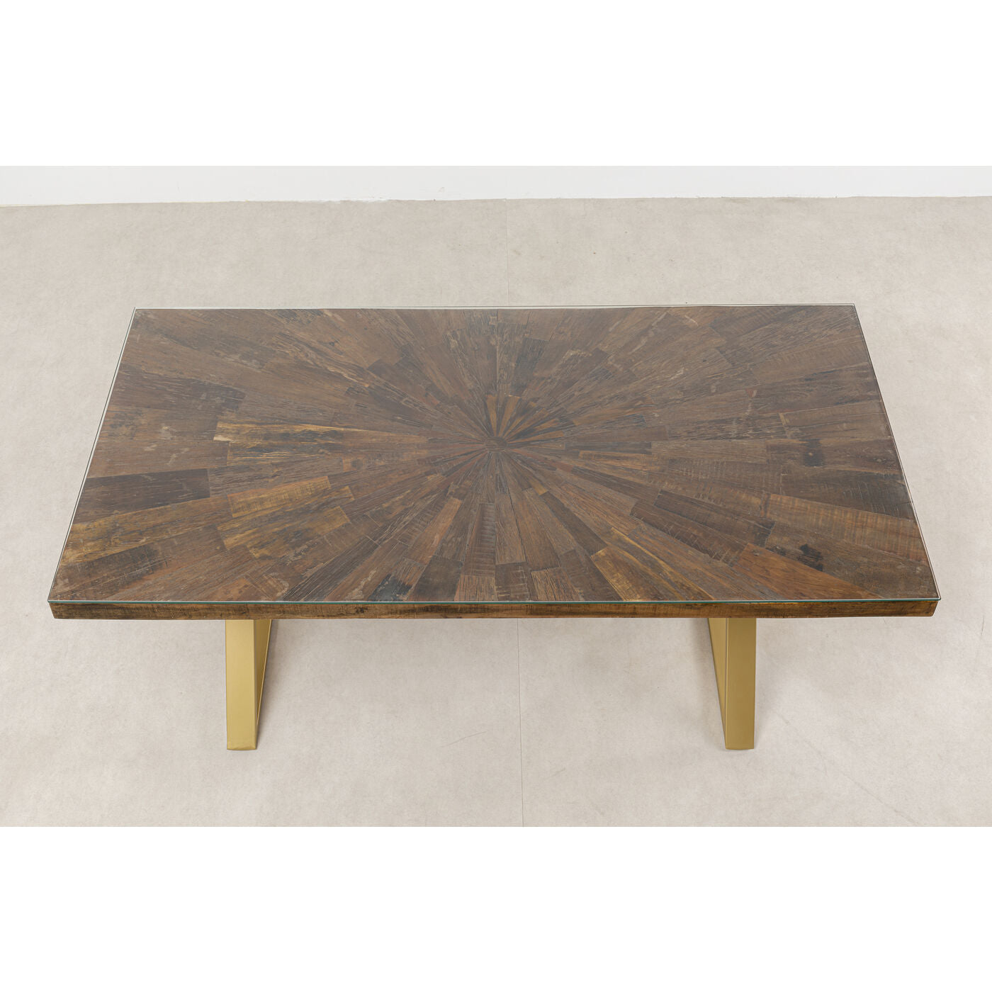 Table Conley Cross Brass 180x90cm