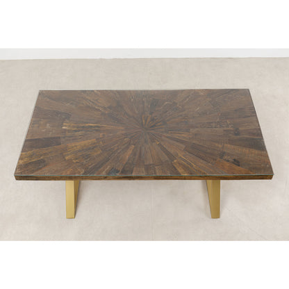 Table Conley Cross Brass 180x90cm