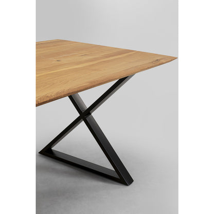 Table Jackie Oak Cross Black 180x90cm