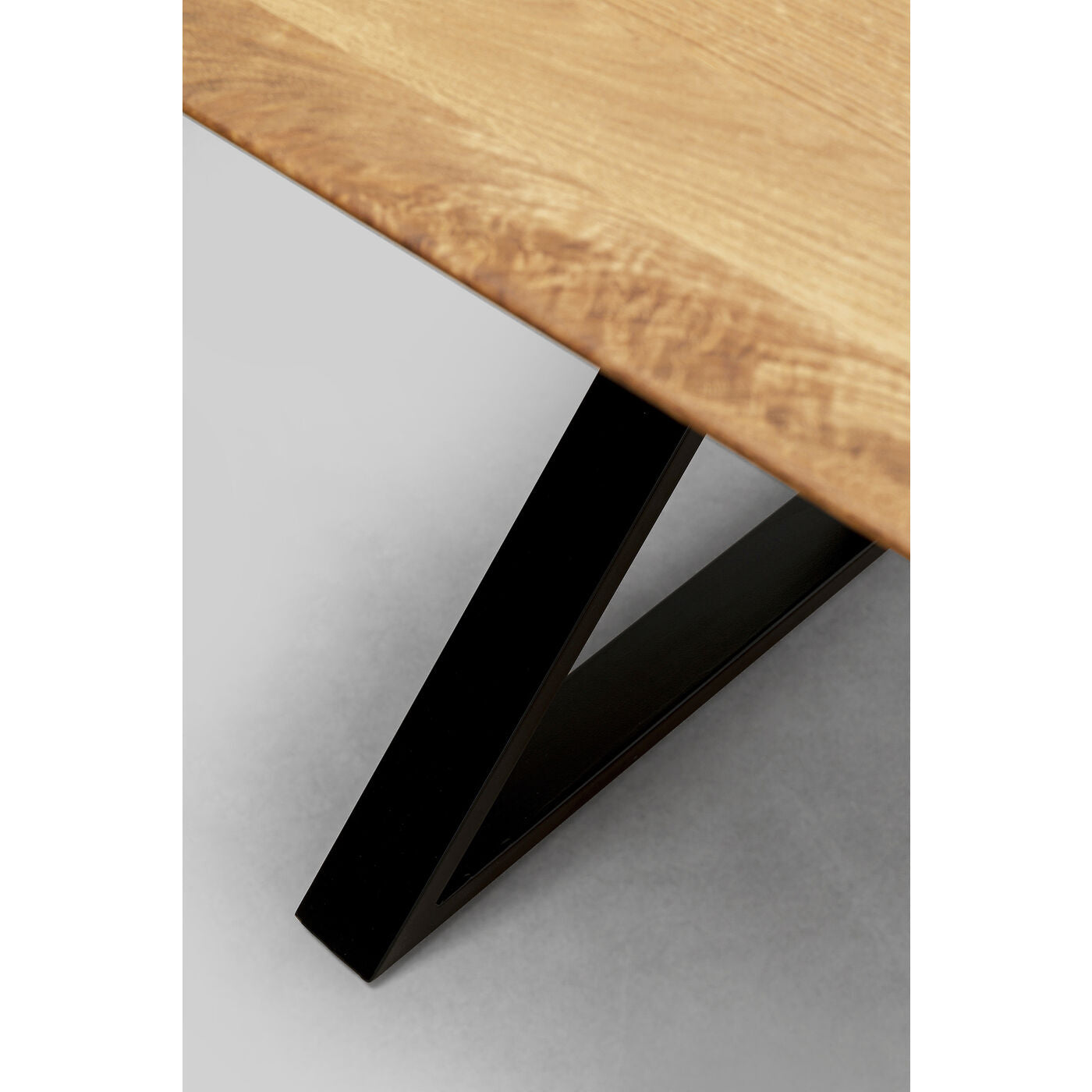 Table Jackie Oak Cross Black 180x90cm