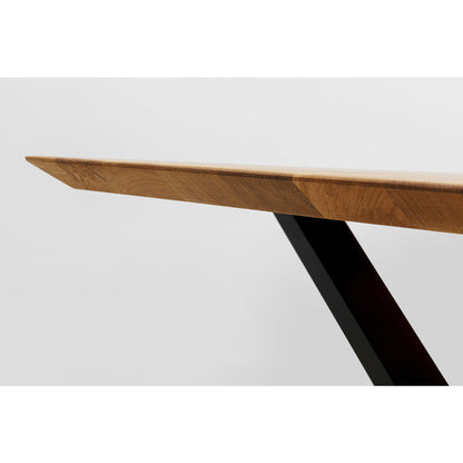 Table Jackie Oak Cross Black 180x90cm