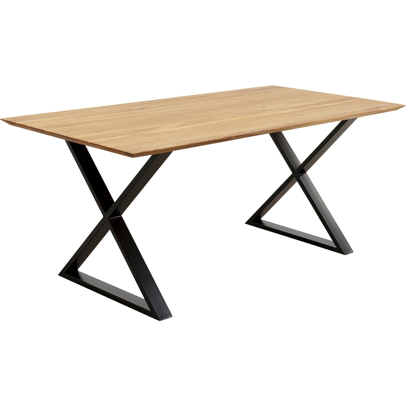 Table Jackie Oak Cross Black 180x90cm