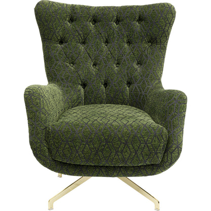 Swivel Armchair Bellini Green