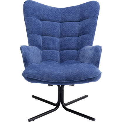 Swivel Armchair Oscar Denim