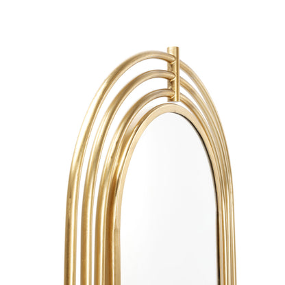 Floor Mirror with Golden Frame