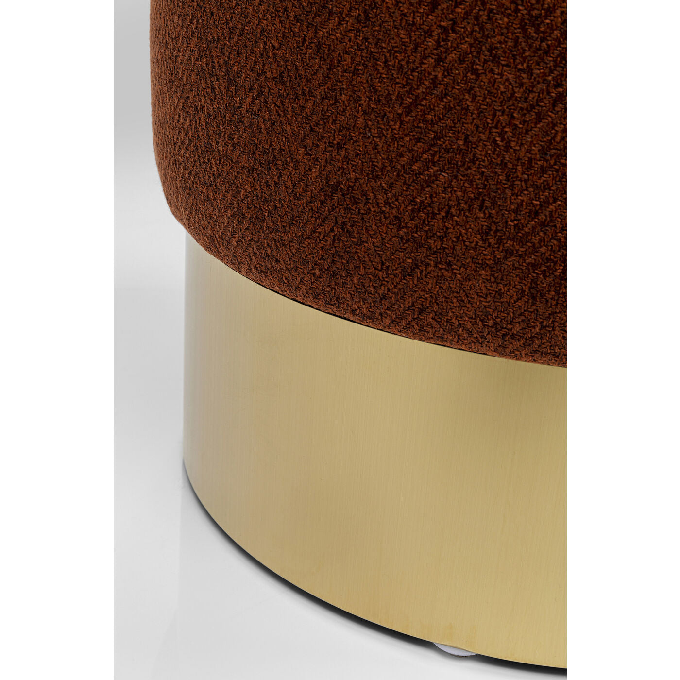 Stool Cherry Lina Brown Brass Ø35cm