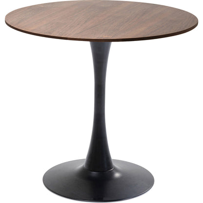 Table Schickeria Walnut Black Ø80cm