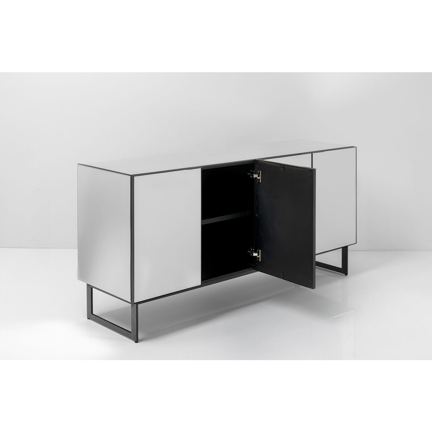 Black Mirrored Sideboard