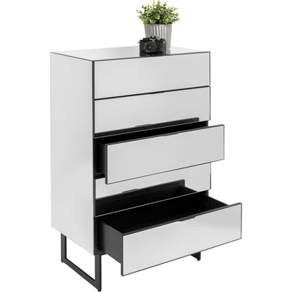 Mirrored Drawer Unit