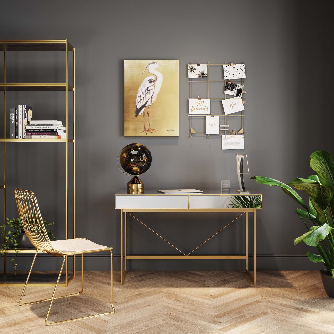 Soran Gold Desk