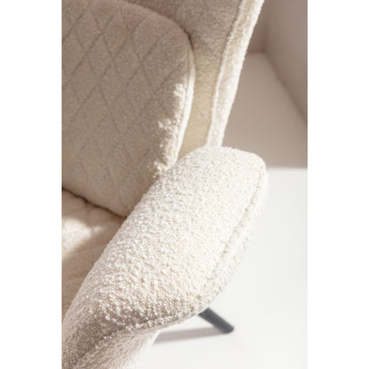 Armchair Tudor Bouclé Cream