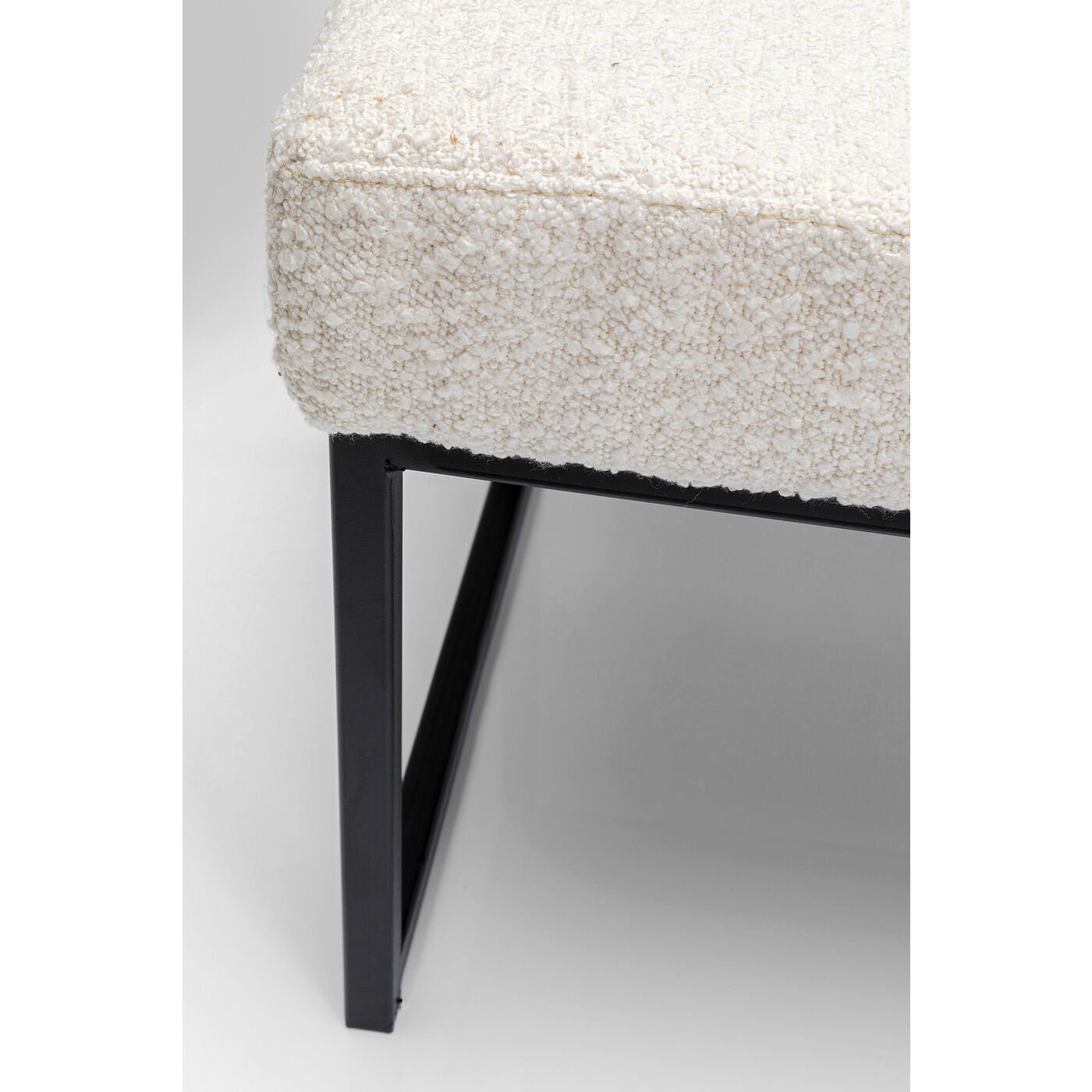 Bench Smart Boucle Cream Black 150cm