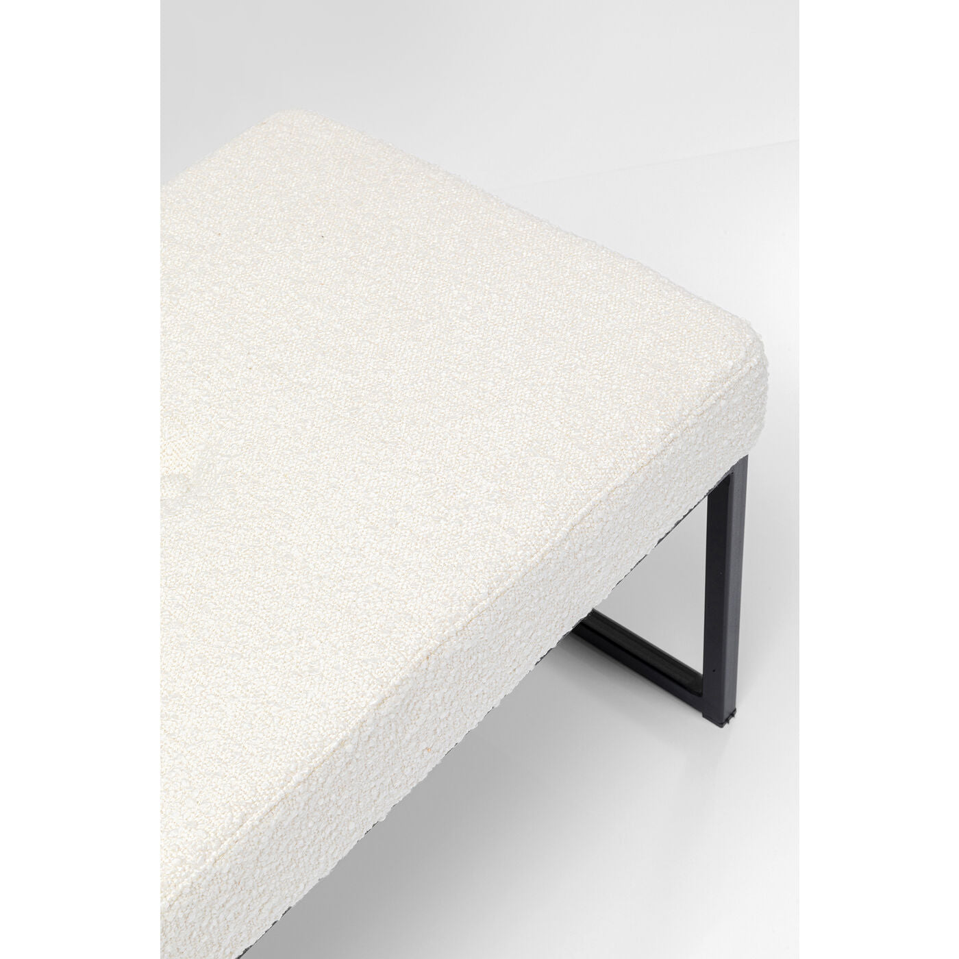 Bench Smart Boucle Cream Black 150cm