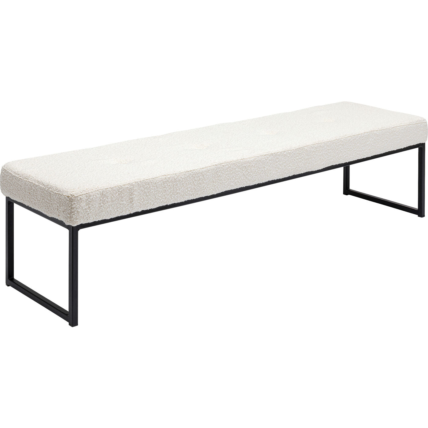 Bench Smart Boucle Cream Black 150cm