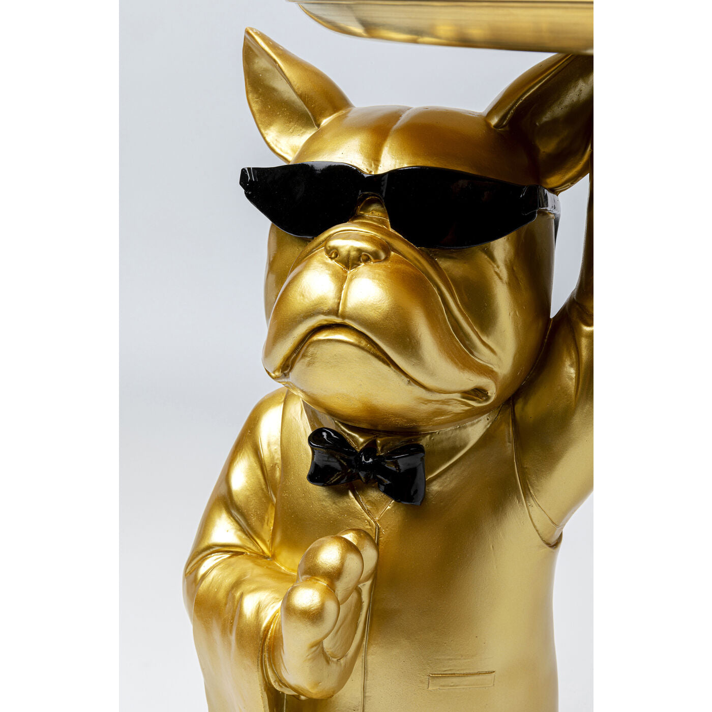 Side Table Cool Bulldog Tray Gold 34x55cm