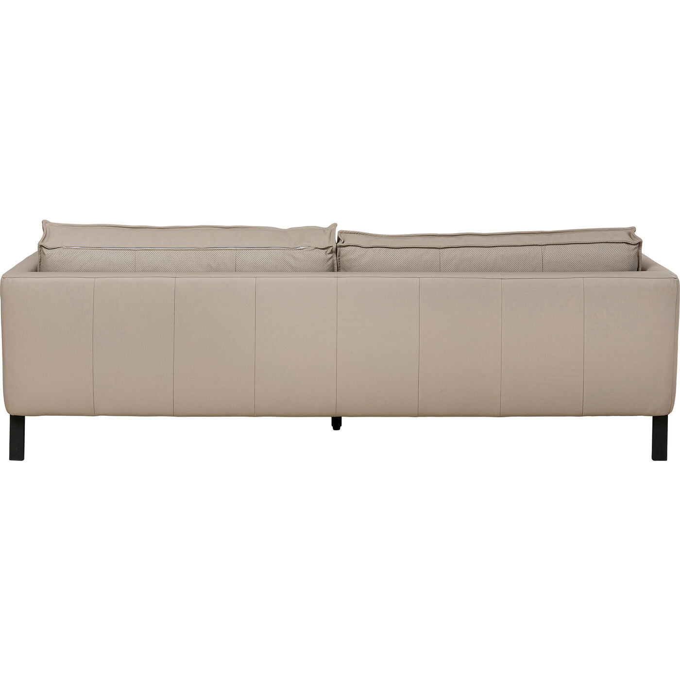 Sofa 3 Seater Victor Leather Grey 233cm