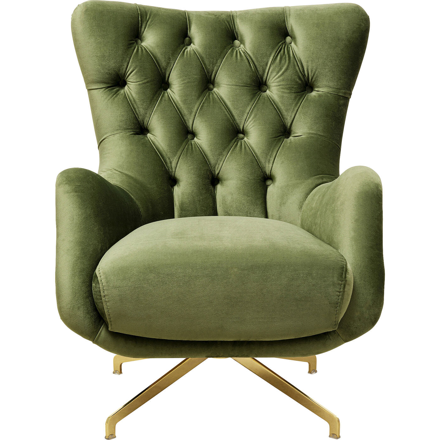 Swivel Armchair Bellissima Velvet Green