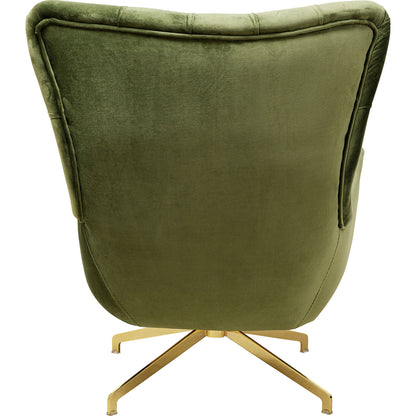 Swivel Armchair Bellissima Velvet Green