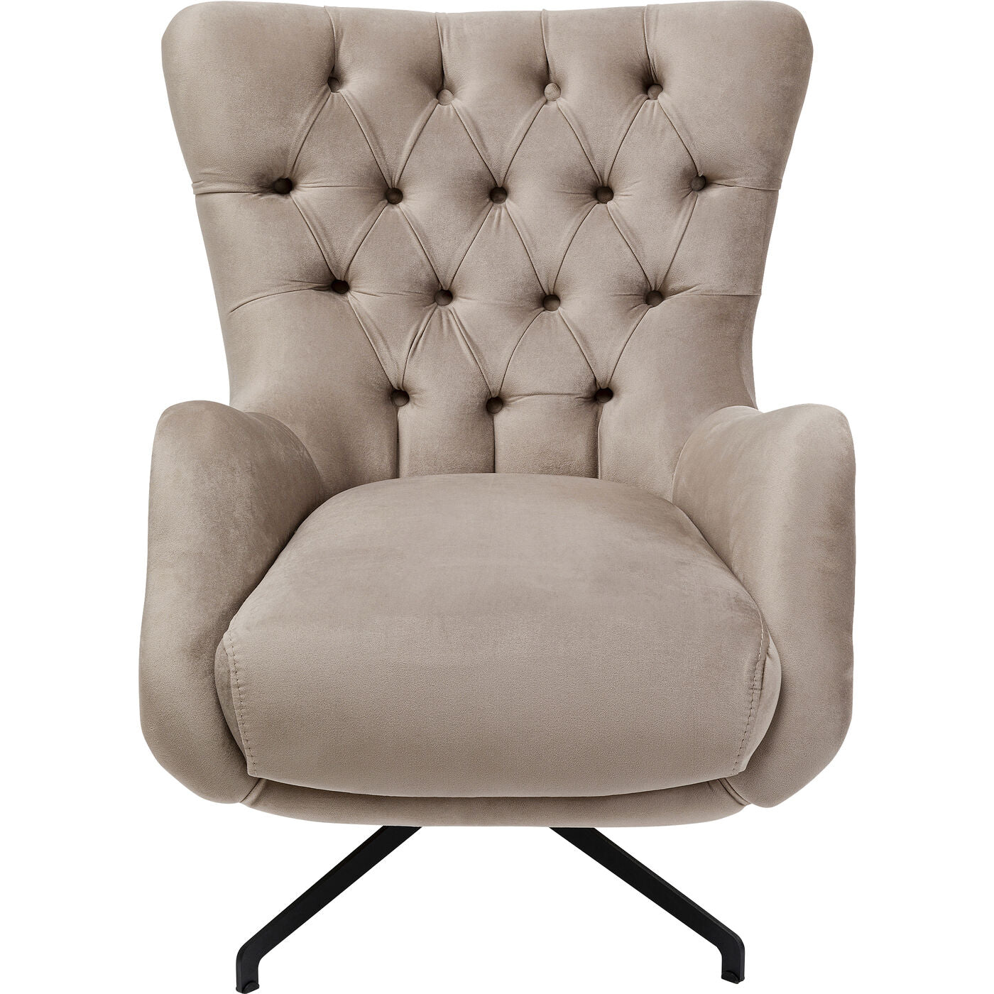 Swivel Armchair Bellissima Velvet Beige