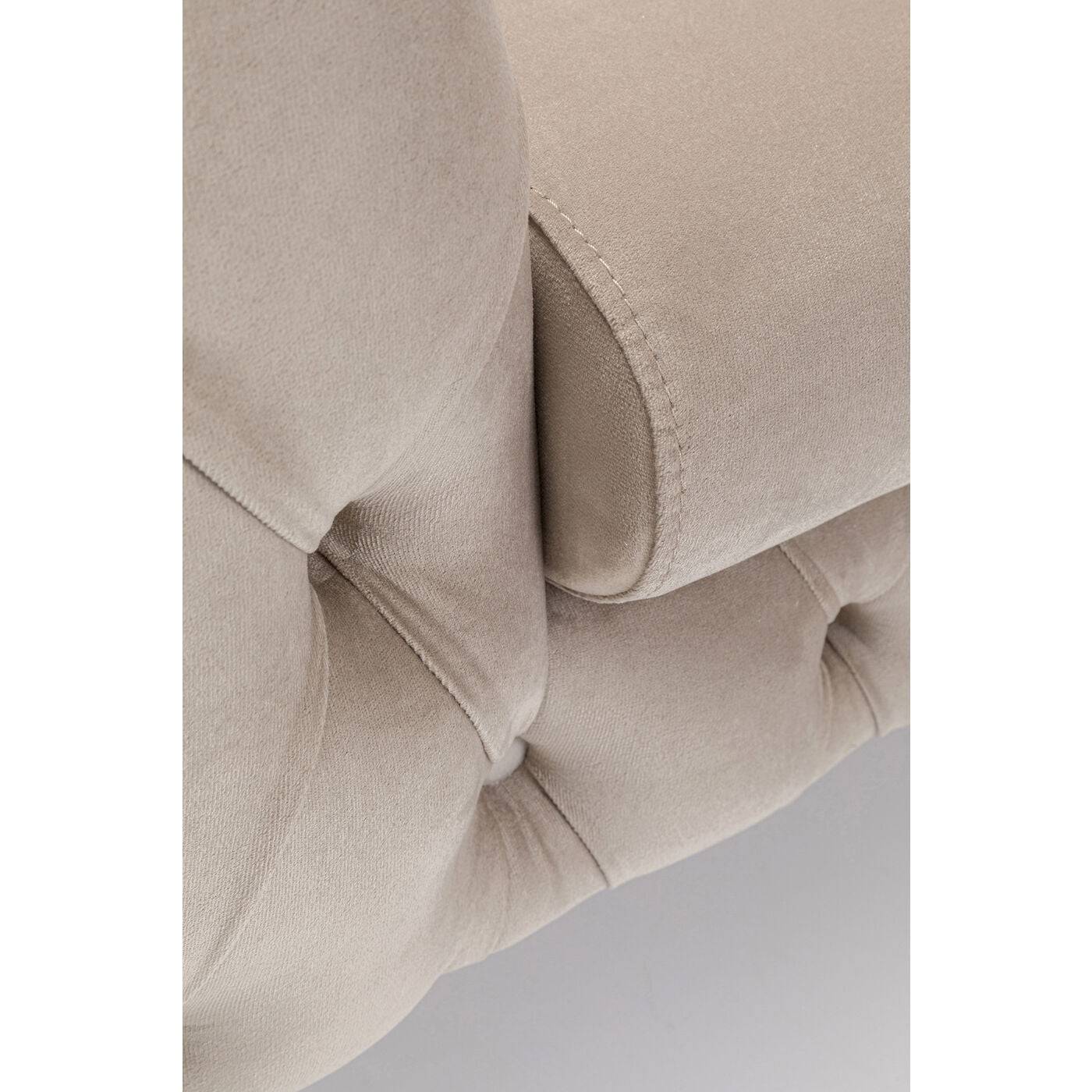 Armchair Bellissima Velvet Taupe 120cm