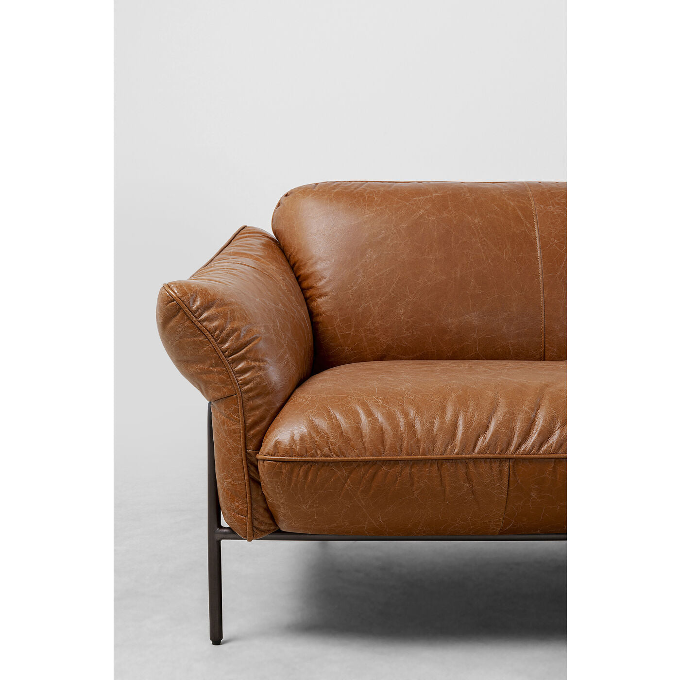 Brown Leather Sofa