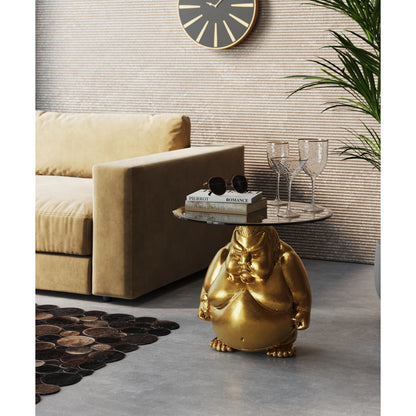 Side Table Monk Gold Ø54cm