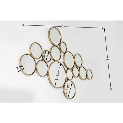 Mirror Bubbles Brass 93x138cm - JULIA VENCE STORE