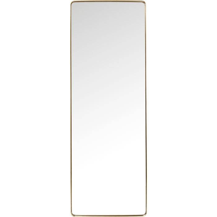 Mirror Curve Rectangular Brass 200x70cm - JULIA VENCE STORE