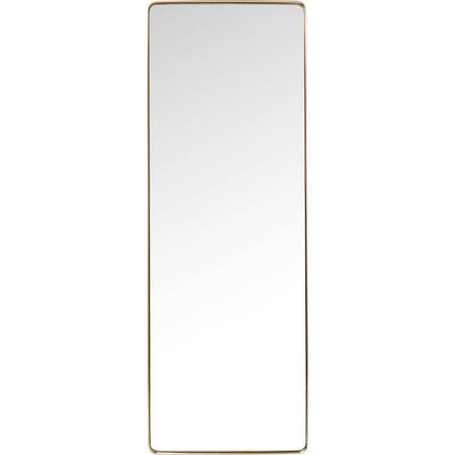 Mirror Curve Rectangular Brass 200x70cm - JULIA VENCE STORE