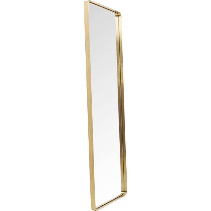 Mirror Curve Rectangular Brass 200x70cm - JULIA VENCE STORE