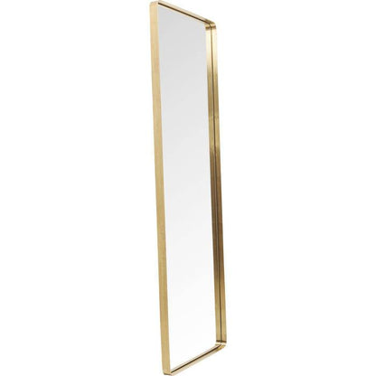 Mirror Curve Rectangular Brass 200x70cm - JULIA VENCE STORE