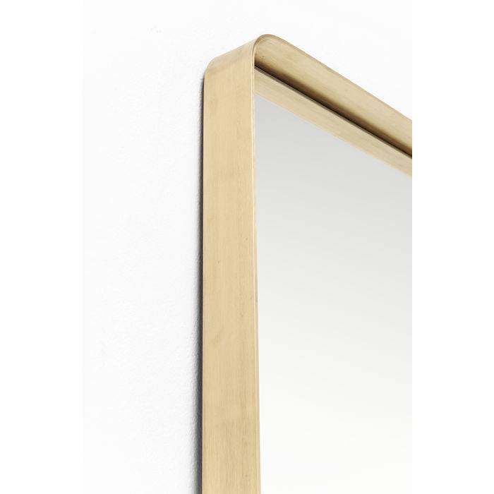 Mirror Curve Rectangular Brass 200x70cm - JULIA VENCE STORE