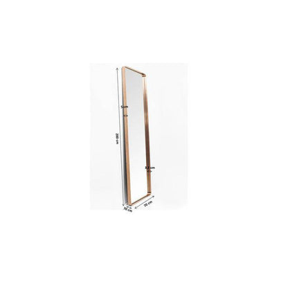 Mirror Curve Rectangular Copper 200x70cm - JULIA VENCE STORE