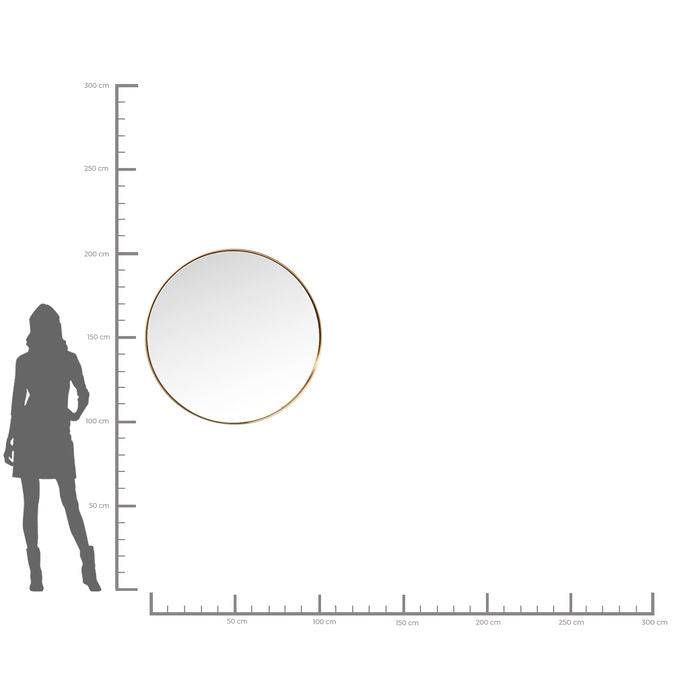 Mirror Curve Round Brass Ø100cm - JULIA VENCE STORE