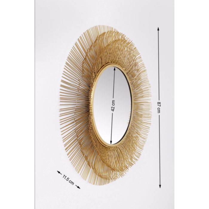 Mirror Sunburst Tre Gold Ø87cm - JULIA VENCE STORE