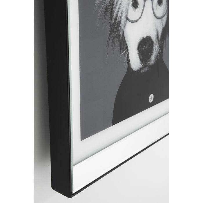 Picture Frame Mirror Artist Dog 60x60 - JULIA VENCE STORE