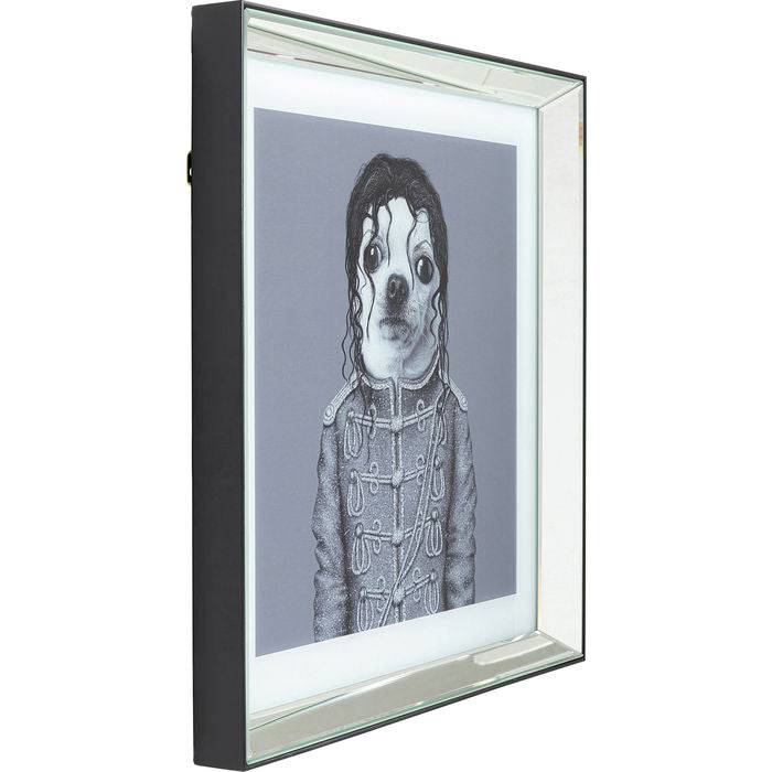 Picture Frame Mirror King Dog 60x60 - JULIA VENCE STORE