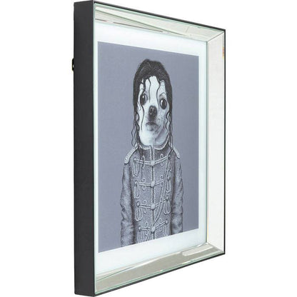 Picture Frame Mirror King Dog 60x60 - JULIA VENCE STORE