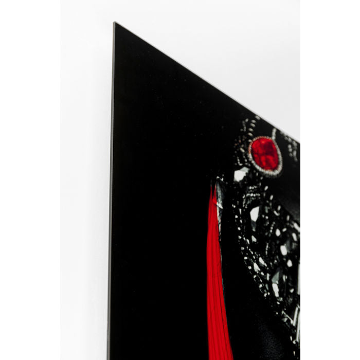 Picture Glass Lady Red Lips 80x120 - JULIA VENCE STORE