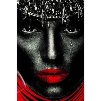 Picture Glass Lady Red Lips 80x120 - JULIA VENCE STORE