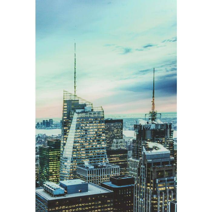 Picture Glass New York Sunset  120x160cm - JULIA VENCE STORE