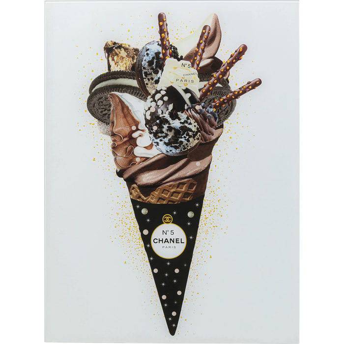 Picture Glass Rich Ice Cream 60x80 - JULIA VENCE STORE