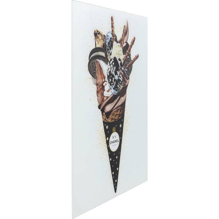 Picture Glass Rich Ice Cream 60x80 - JULIA VENCE STORE