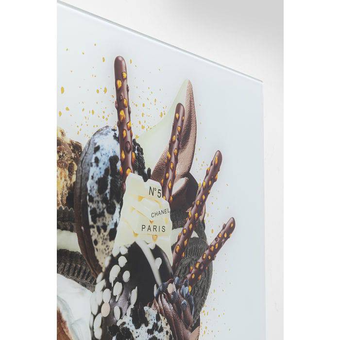 Picture Glass Rich Ice Cream 60x80 - JULIA VENCE STORE