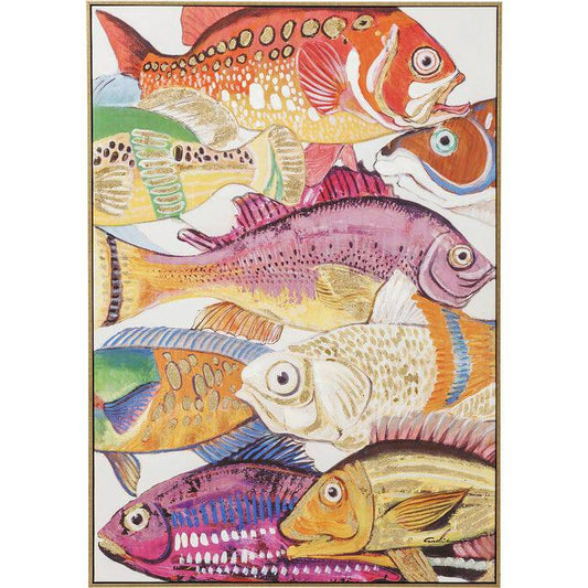 Picture Touched Fish Meeting One 100x75cm - JULIA VENCE STORE