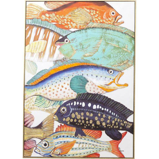 Picture Touched Fish Meeting Two 100x75cm - JULIA VENCE STORE